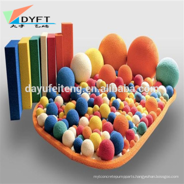 cifa concrete pump cleaning sponge rubber ball for cleaning pipe in china manufacturer